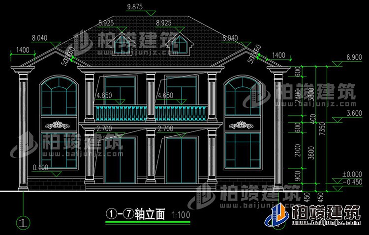 正立面图