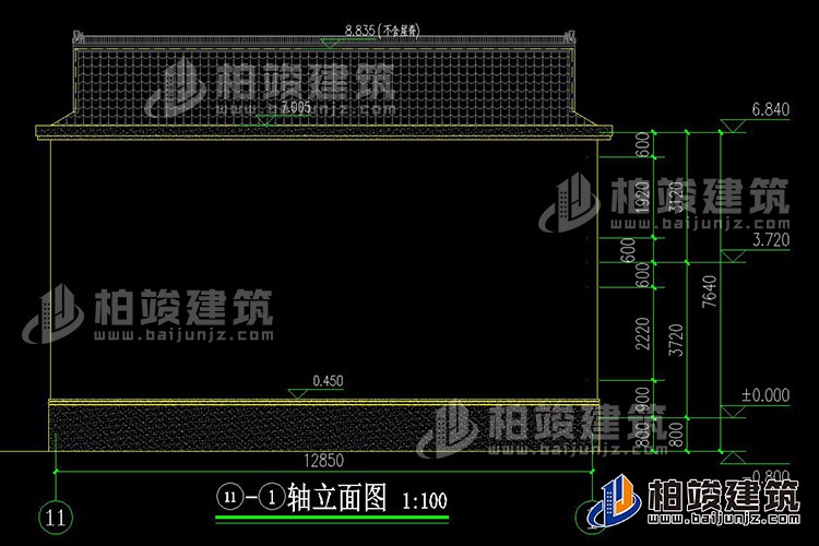 农村四合院自建房设计图纸BZ2741-新中式风格