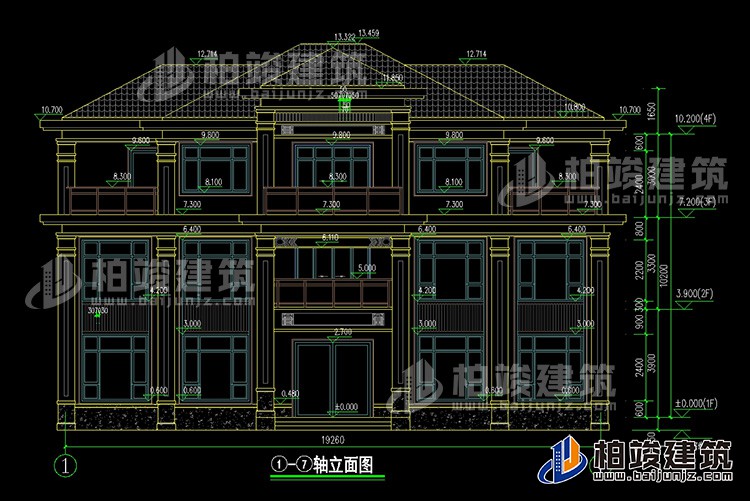 正立面图